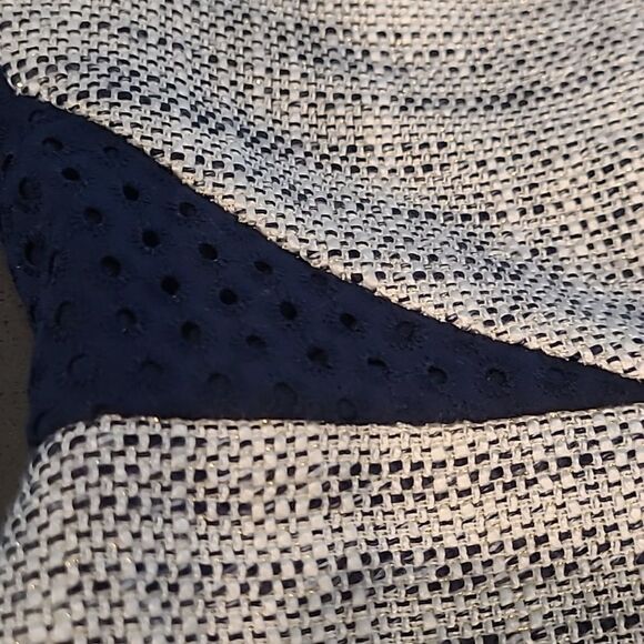 J.Crew  sz 8 navy & white  midi dress, fully lined - Picture 7 of 11